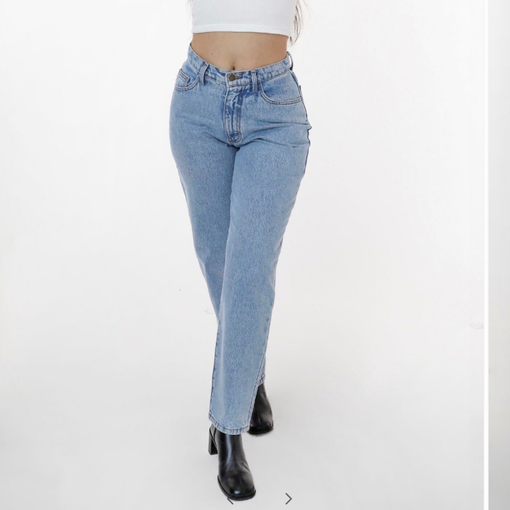 Los Angeles Apparel relaxed fit jeans in medium wash, size 31